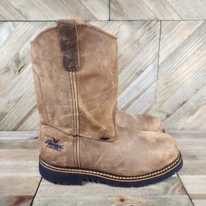 Thorogood 804-3310 Men's 11" Steel Toe Wellington Work Boots Size 12 D